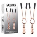 Picture of Beaded Nipple Clamps - Rose Gold