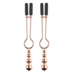 Picture of Beaded Nipple Clamps - Rose Gold